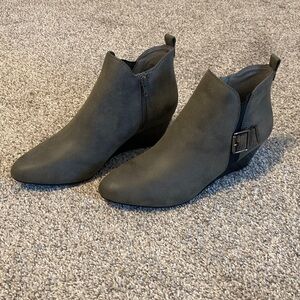 New Anne Klein Stylish Gray and Ankle Boots